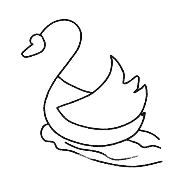 4款关于天鹅的简笔画