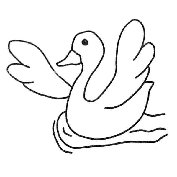 4款关于天鹅的简笔画