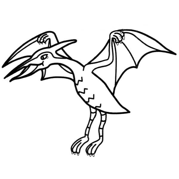 帅气的翼龙卡通简笔画 帅气的翼龙卡通简笔画