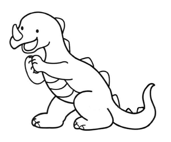 可爱的恐龙宝宝怎么画