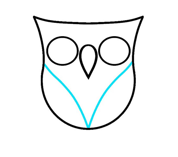 彩色的猫头鹰简笔画步骤教程 彩色的猫头鹰简笔画步骤教程