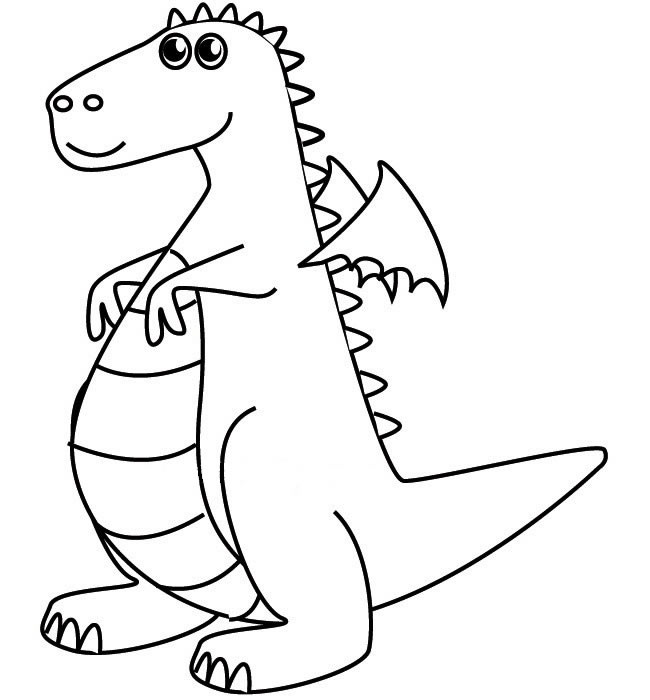 有翅膀的恐龙简笔画