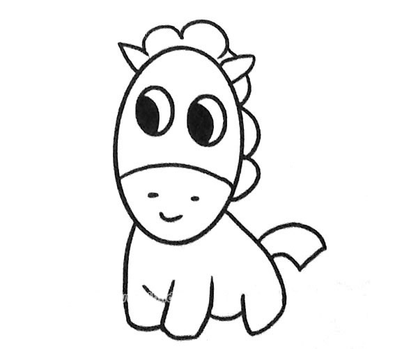 5款卡小马简笔画大全