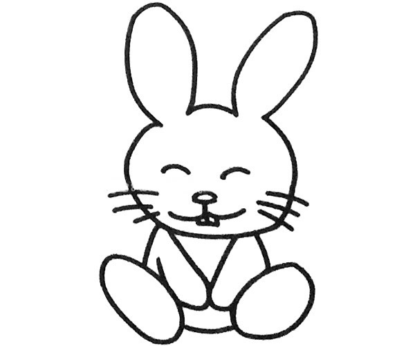 6款小兔子的简笔画大全 6款小兔子的简笔画大全