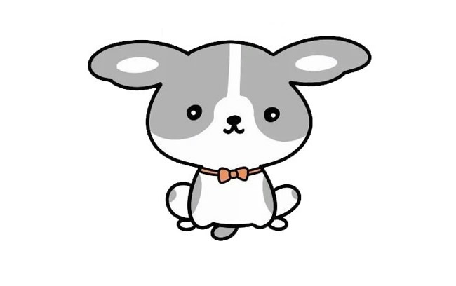 9张可爱的小狗简笔画大全