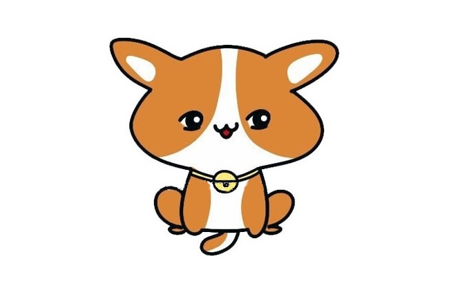 9张可爱的小狗简笔画大全