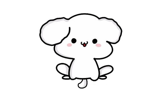 9张可爱的小狗简笔画大全