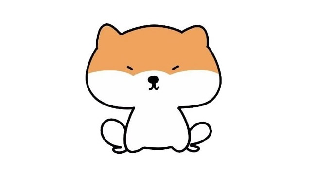 9张可爱的小狗简笔画大全