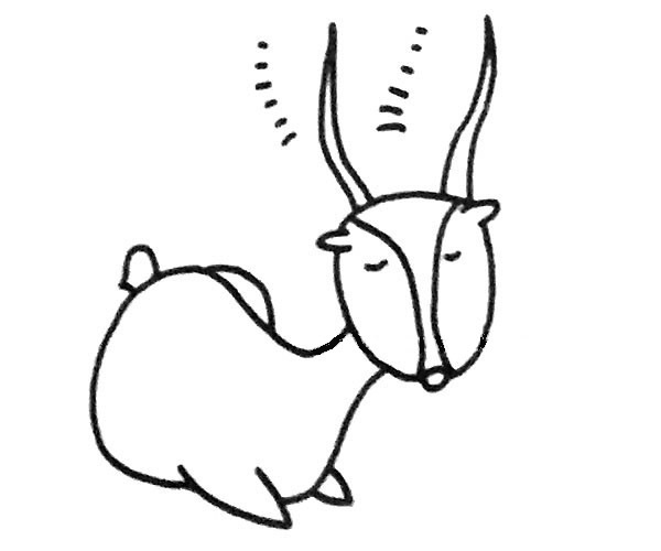 羚羊的简单画法