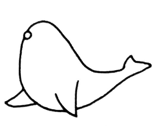 线条简单的海狮简笔画 线条简单的海狮简笔画