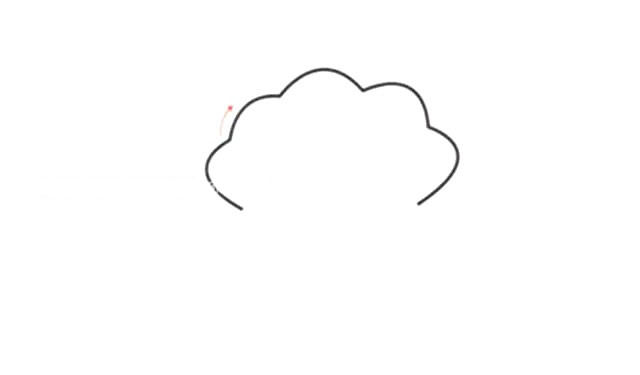 彩色的珍珠贝壳简笔画步骤