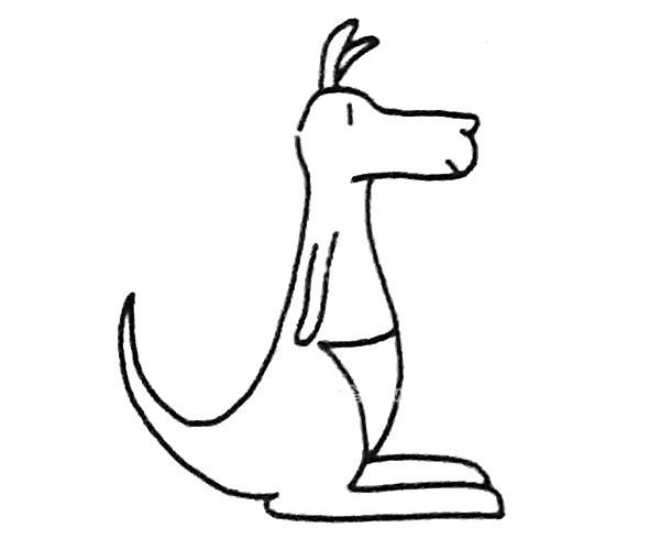 6款卡通袋鼠简笔画大全