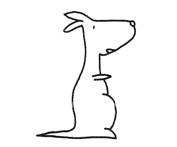 6款卡通袋鼠简笔画大全