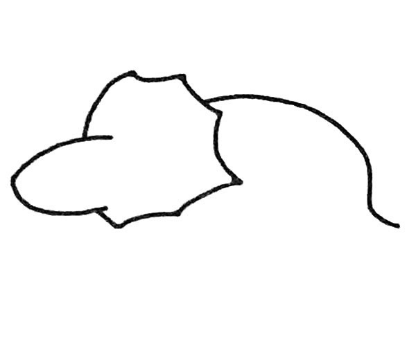 三角龙简笔画步骤教程