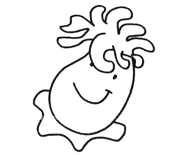 海葵宝宝简笔画