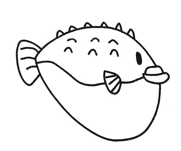 6款可爱的河豚简笔画大全