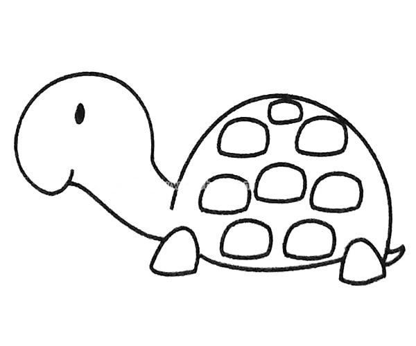 6款卡通乌龟简笔画大全 6款卡通乌龟简笔画大全