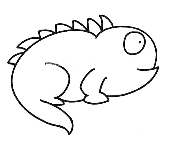 6款卡通变色龙简笔画大全 6款卡通变色龙简笔画大全