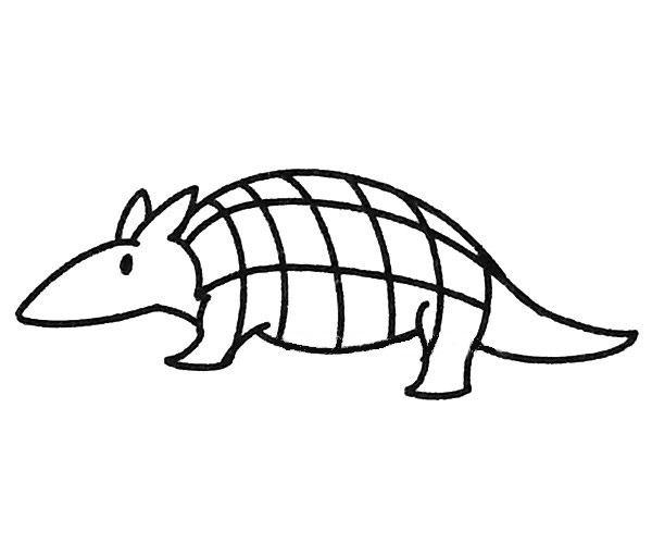 穿山甲的简单画法
