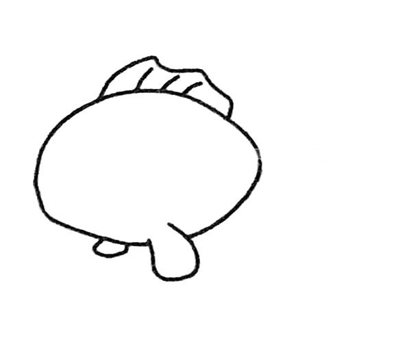 儿童学画金鱼简笔画步骤