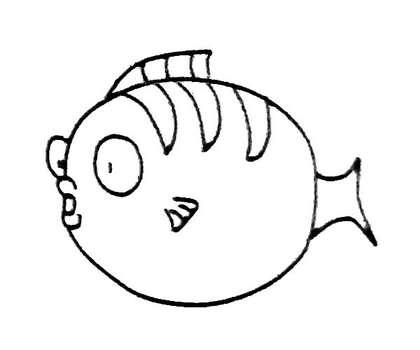 神仙鱼卡通简笔画