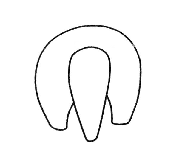 一步步教你画简单的食蚁兽