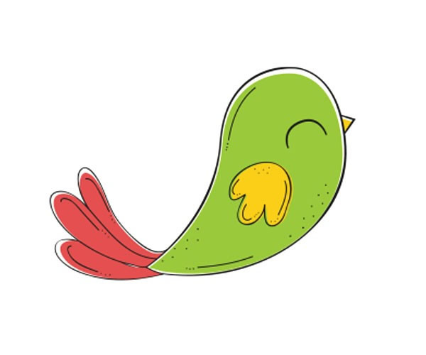 关于小鸟的卡通简笔画