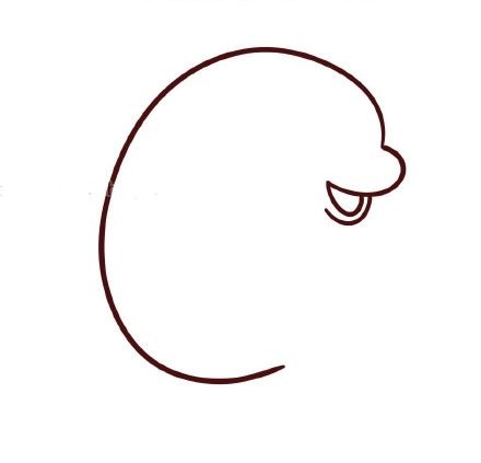 可爱的海豚简笔画带涂色