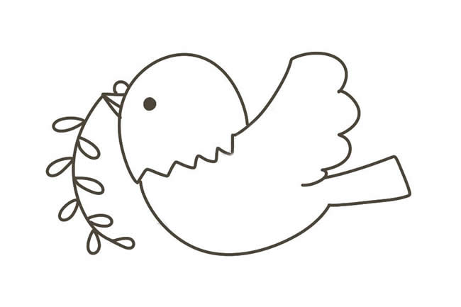 可爱的鸽子简笔画