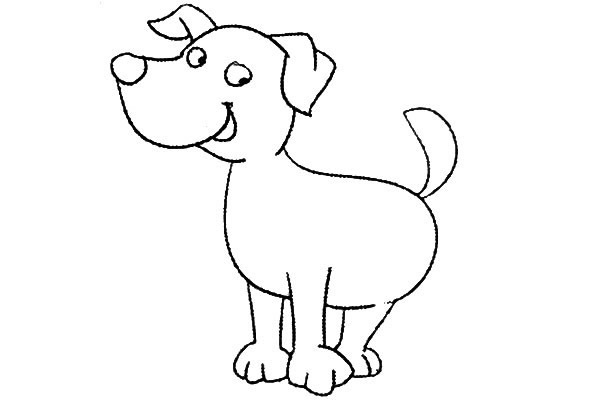 7款不同的狗狗简笔画大全