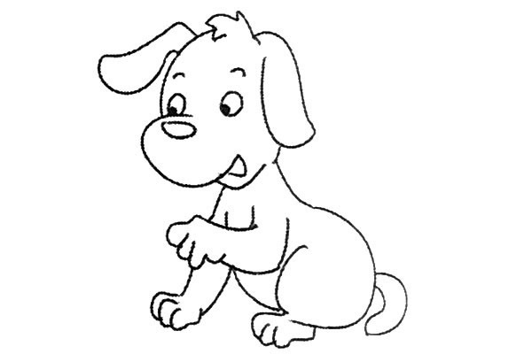 7款不同的狗狗简笔画大全