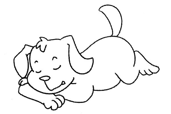 7款不同的狗狗简笔画大全