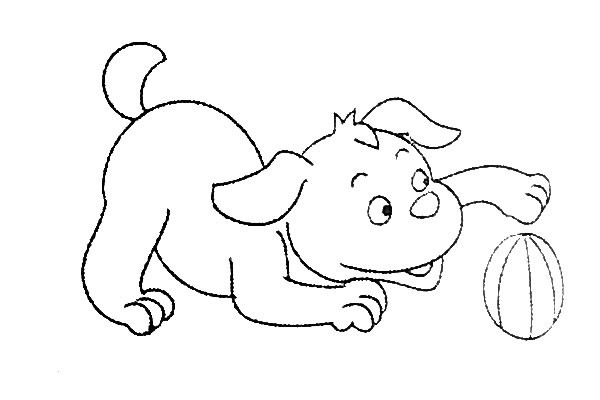 7款不同的狗狗简笔画大全