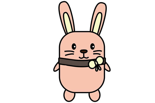 可爱的小粉兔简笔画