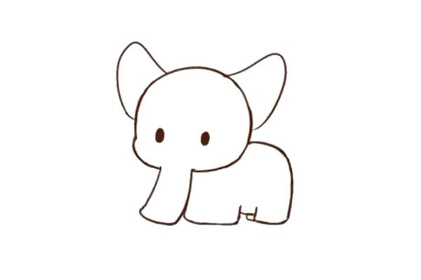 适合幼儿的大象简笔画 适合幼儿的大象简笔画