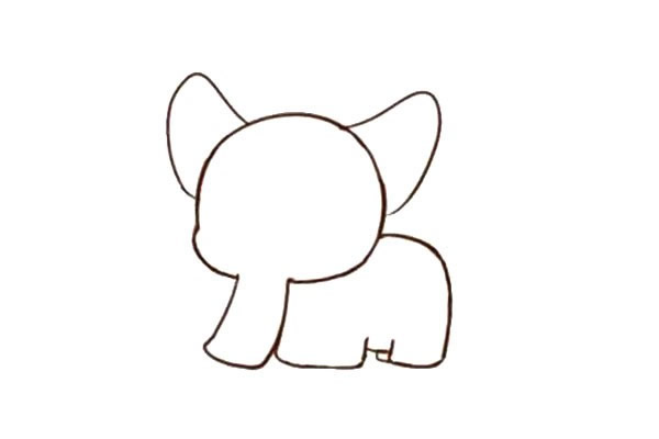 适合幼儿的大象简笔画 适合幼儿的大象简笔画