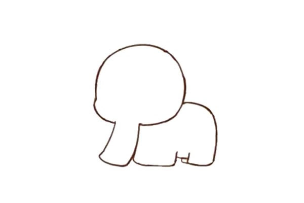 适合幼儿的大象简笔画 适合幼儿的大象简笔画