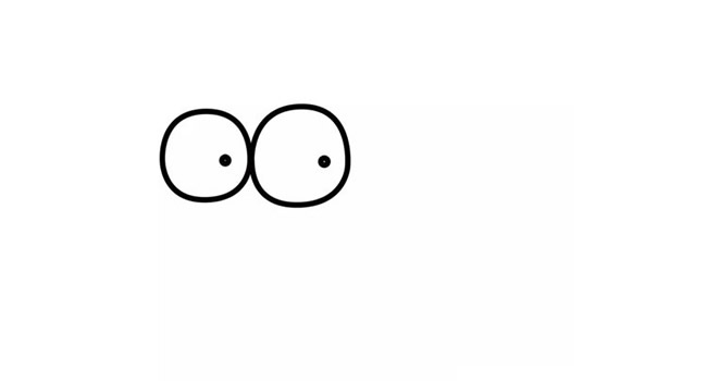 可爱的卡通河豚简笔画步骤