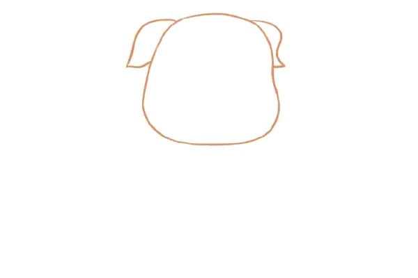 一步步教你画卡通的小猪