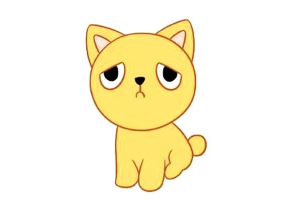 5款关于小猫的简笔画大全