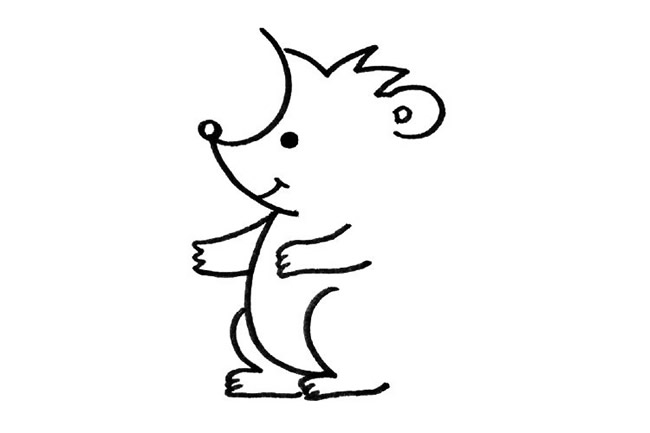 可爱的刺猬简笔画步骤教程 可爱的刺猬简笔画步骤教程