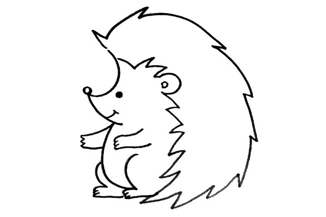 可爱的刺猬简笔画步骤教程 可爱的刺猬简笔画步骤教程