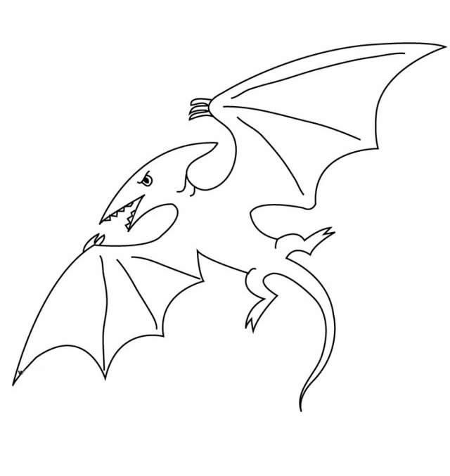 关于蝙蝠的儿童简笔画