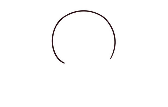 可爱的卡通大象简笔画教程