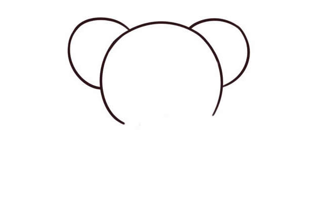 可爱的卡通大象简笔画教程