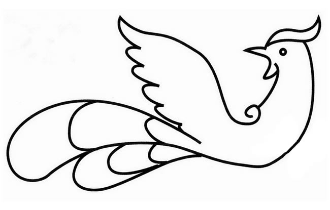 关于凤凰的简笔画教程