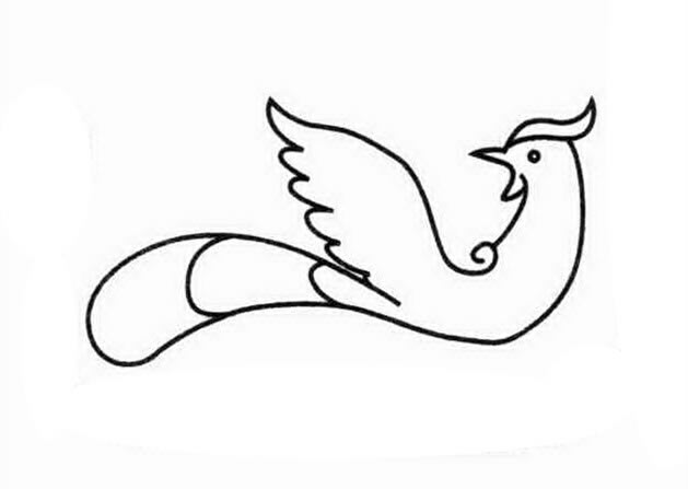 关于凤凰的简笔画教程