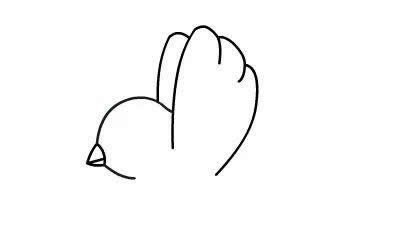 简单的小鸟怎么画