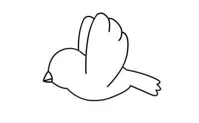 简单的小鸟怎么画