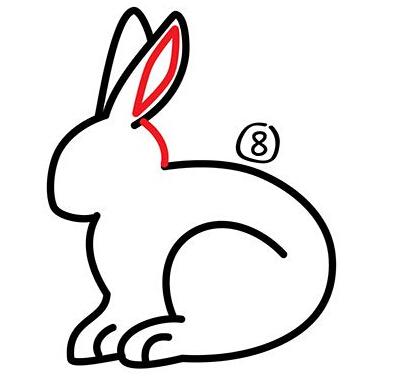 小兔子简笔画详细步骤分解